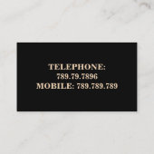 Antiek voor interieurontwerper Visitekaartje (Achterkant)