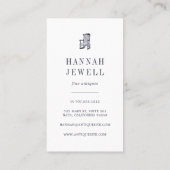 Antiek voorzitter |  meubilair visitekaartje (Achterkant)