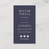 Antiek voorzitter |  meubilair visitekaartje (Achterkant)