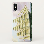 Antiek vrachtschip op zee in vintage transport sti Case-Mate iPhone case (Achterkant)