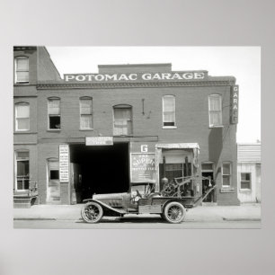 Antiek vrachtwagen, 1921 poster