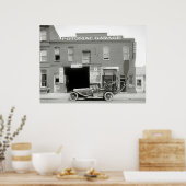 Antiek vrachtwagen, 1921 poster (Keuken)