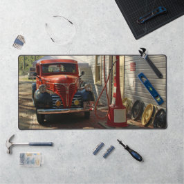 Antiek Vrachtwagen Custom Desk Mat