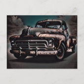 Antiek vrachtwagen - een tijdloze klassieke briefkaart (Voorkant)