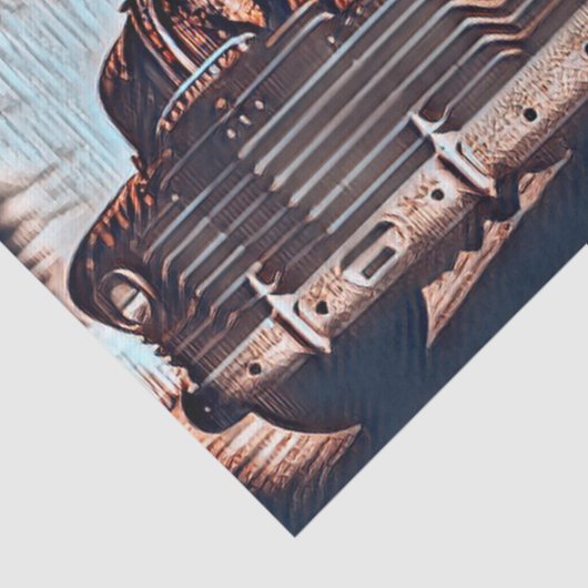 Antiek vrachtwagen - een tijdloze klassieke tissuepapier (Detail)