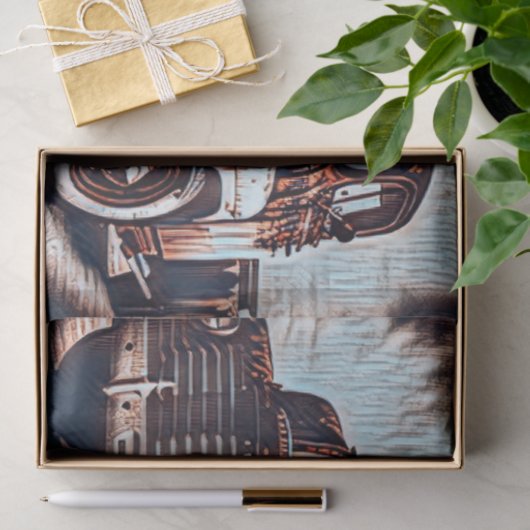 Antiek vrachtwagen - een tijdloze klassieke tissuepapier (Geschenk)