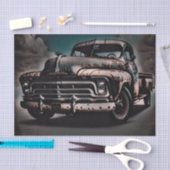 Antiek vrachtwagen - een tijdloze klassieke tissuepapier (Craft)