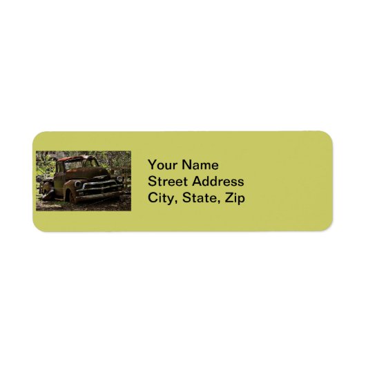 Antiek vrachtwagen etiket (Voorkant)