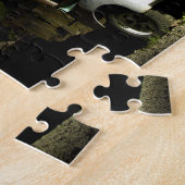 Antiek vrachtwagen in spookstad legpuzzel (Zijkant)