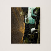 Antiek vrachtwagen in spookstad legpuzzel (Verticaal)