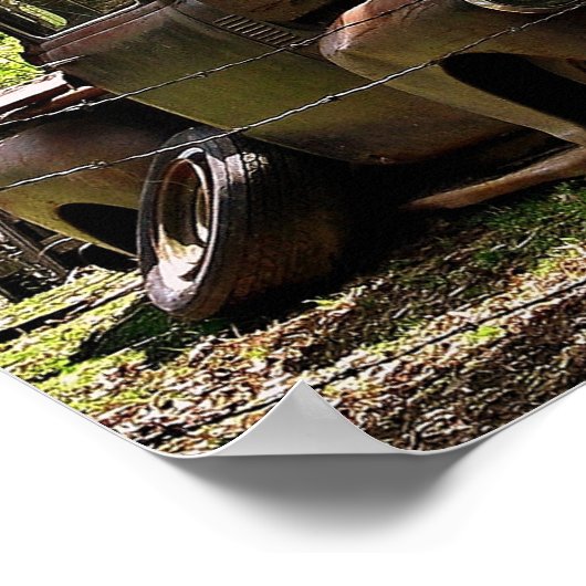 Antiek vrachtwagen poster (Hoek)