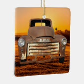 Antiek vrachtwagen  Vrachtwagen Boerderij Keramisch Ornament (Rechts)