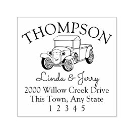  Antiek Vrachtwagenadres Zelfinktende Stempel