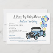 Antiek vrachtwagenrit op uitnodiging van het Baby  (Voorkant)