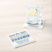 Antiek vrije bier Sla de datum op Kartonnen Onderzetters (Insitu)