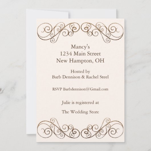 Antiek Vrijgezellenfeest Kaart (Achterkant)