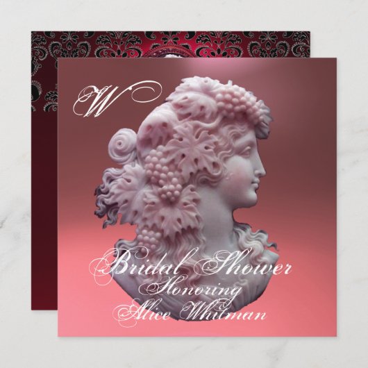 ANTIEK VRIJGEZELLENFEEST VOOR KAMEO, LADY EN DRUIV KAART (Voorkant / Achterkant)