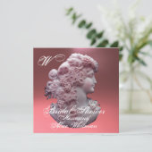 ANTIEK VRIJGEZELLENFEEST VOOR KAMEO, LADY EN DRUIV KAART (Staand voorkant)