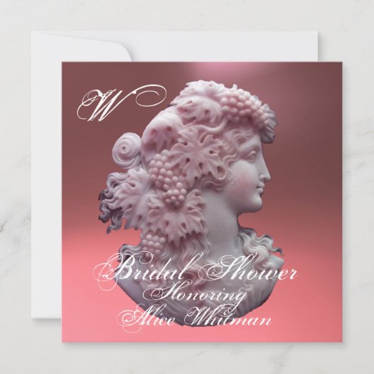 ANTIEK VRIJGEZELLENFEEST VOOR KAMEO, LADY EN DRUIV KAART (Voorkant)