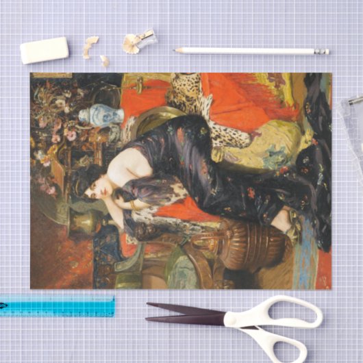  Antiek Vrouwenportret Decoupage Tissuepapier (Craft)