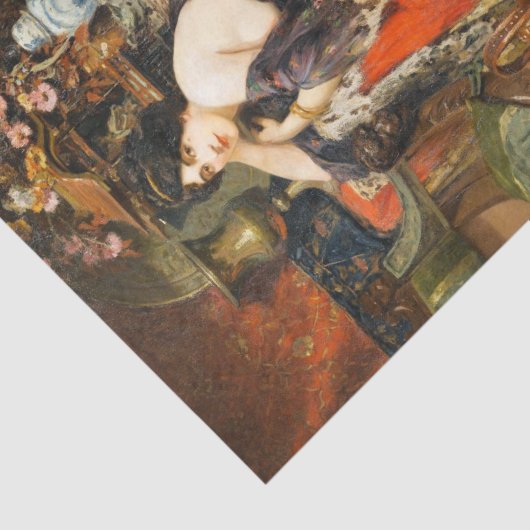  Antiek Vrouwenportret Decoupage Tissuepapier (Detail)