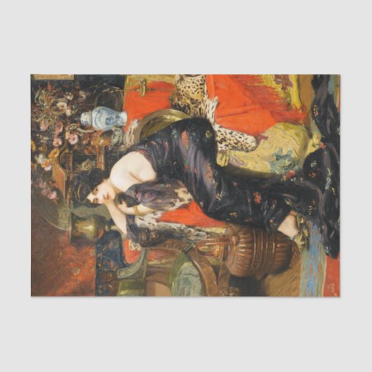  Antiek Vrouwenportret Decoupage Tissuepapier (Voorkant)