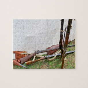 Antiek vuurwapens legpuzzel
