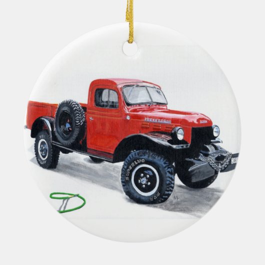 Antiek wagenpark keramisch ornament (Achterkant)