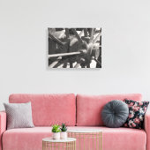 Antiek wagon canvas afdruk (Insitu (Woonkamer))