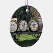 Antiek Wagon met Bourbon-vaten Keramisch Ornament (Rechts)