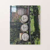 Antiek Wagon met Bourbon-vaten Legpuzzel (Verticaal)