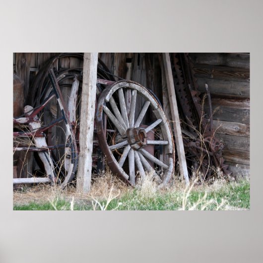 Antiek wagon poster (Voorkant)