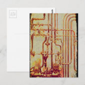 Antiek wandbuizen met stijfheid briefkaart (Voorkant / Achterkant)