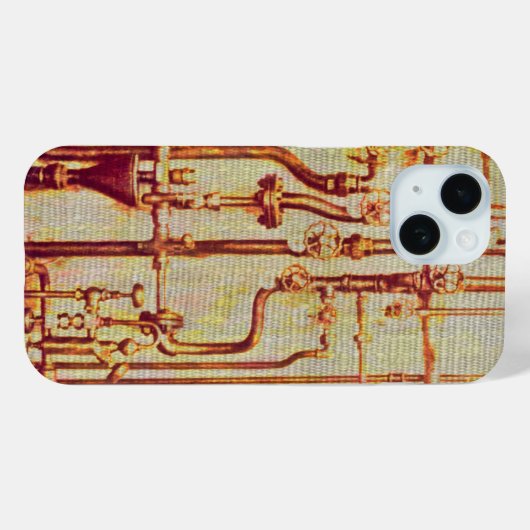 Antiek wandbuizen met stijfheid Case-Mate iPhone case (Achterkant (horizontaal))