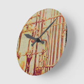 Antiek wandbuizen met stijfheid ronde klok (Hoek)