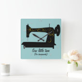 Antiek wandklok van de naaimachine (Huis)