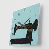 Antiek wandklok van de naaimachine (Hoek)