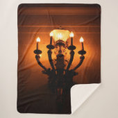 Antiek wandlicht sherpa deken (Voorkant)