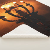 Antiek wandlicht sherpa deken (3/4)