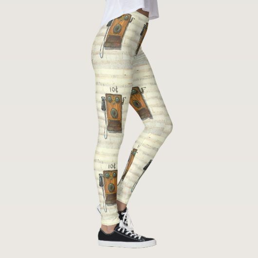 antiek wandtelefoon leggings (Rechts)