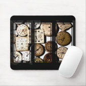 Antiek Watch Face Triptych Mousepad Muismat (Met muis)