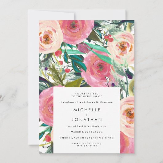 Antiek  Waterverf Bloedweddenschap Kaart (Voorkant)