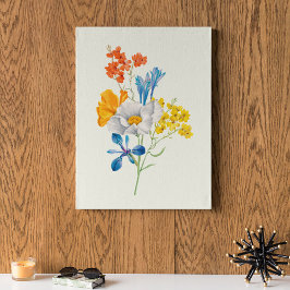 Antiek Waterverf Botanische afdruk Poster