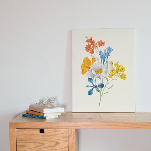 Antiek Waterverf Botanische afdruk Poster