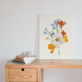 Antiek Waterverf Botanische afdruk Poster