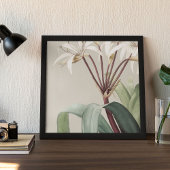 Antiek Waterverf Botanische afdruk Poster