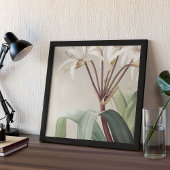 Antiek Waterverf Botanische afdruk Poster