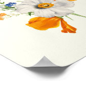 Antiek Waterverf Botanische afdruk Poster (Hoek)