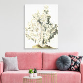 Antiek Waterverf Koraal Canvas Afdruk (Insitu (Woonkamer))