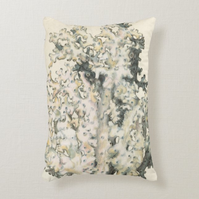 Antiek Waterverf Koraal Decoratief Kussen (Voorkant(Verticaal))